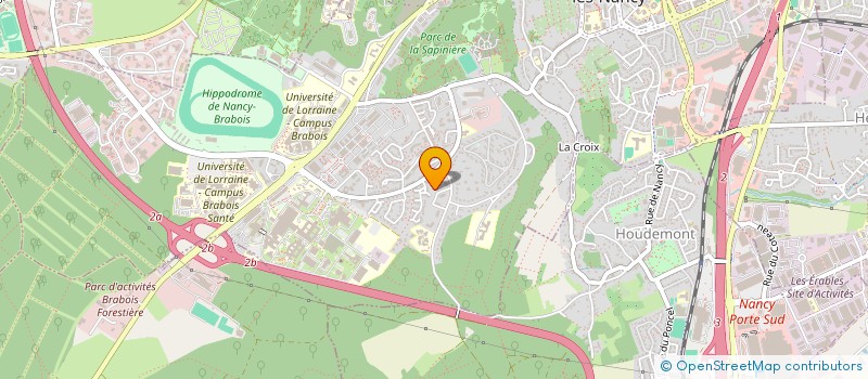 localisation de l'entreprise COPROPRIETE LES CLAIRIERES - BAT C  VANDUVRE-LES-NANCY