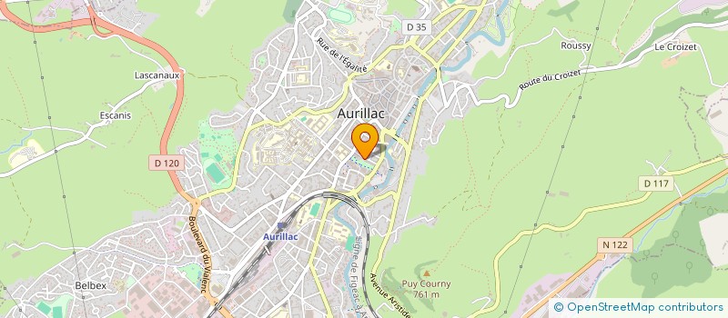 localisation de l'entreprise COPROPRIETE LES CLARISSES à AURILLAC