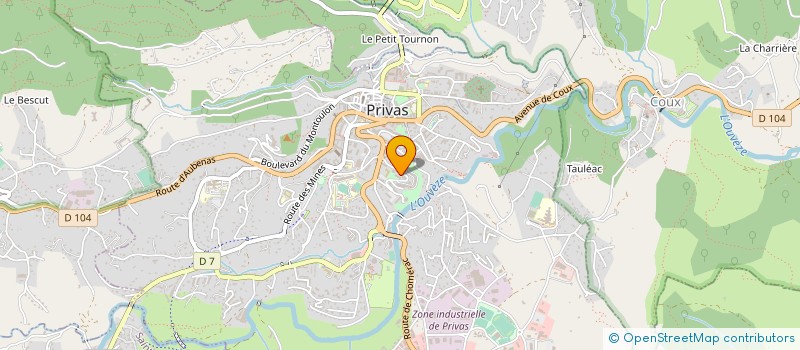 localisation de l'entreprise COPROPRIETE LES COIRONS DEUX  PRIVAS