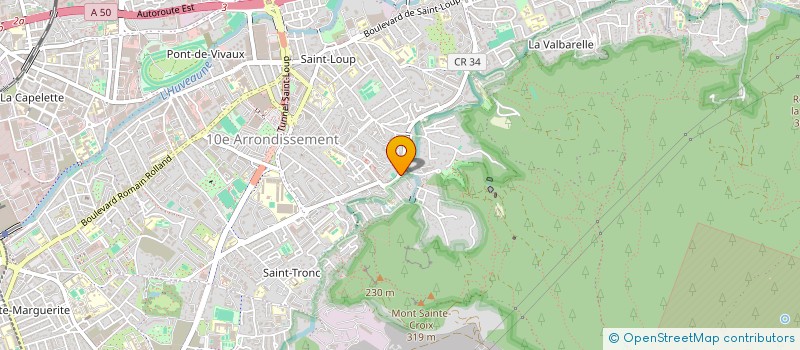 localisation de l'entreprise COPROPRIETE LES COLLINES à MARSEILLE