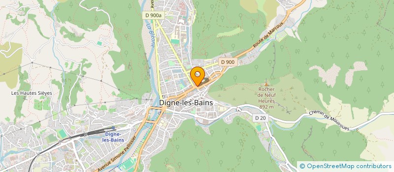 localisation de l'entreprise COPROPRIETE LES CORDELIERS à DIGNE-LES-BAINS