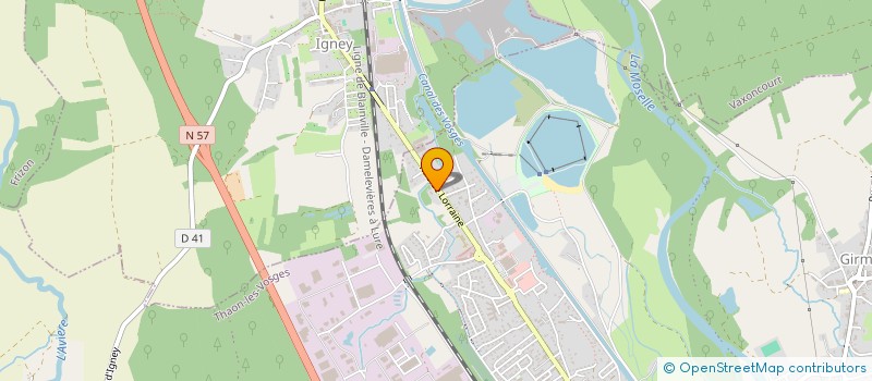 localisation de l'entreprise COPROPRIETE LES CUVIERES  THAON-LES-VOSGES