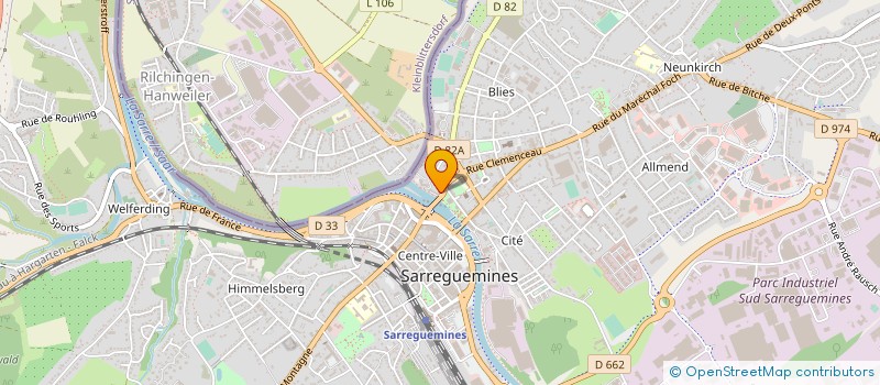 localisation de l'entreprise COPROPRIETE LES CYGNES  SARREGUEMINES