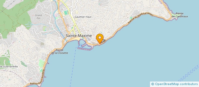 localisation de l'entreprise COPROPRIETE LES EMBRUNS à SAINTE-MAXIME