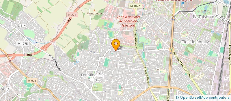 localisation de l'entreprise COPROPRIETE LES ESSARTEAUX à FONTAINE-LES-DIJON