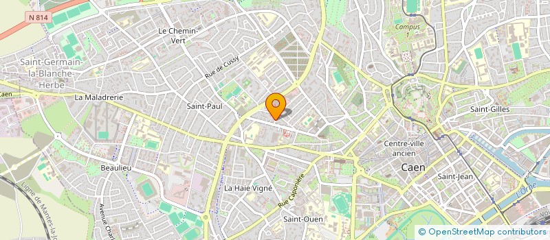 localisation de l'entreprise COPROPRIETE LES ETUDIANTS à CAEN