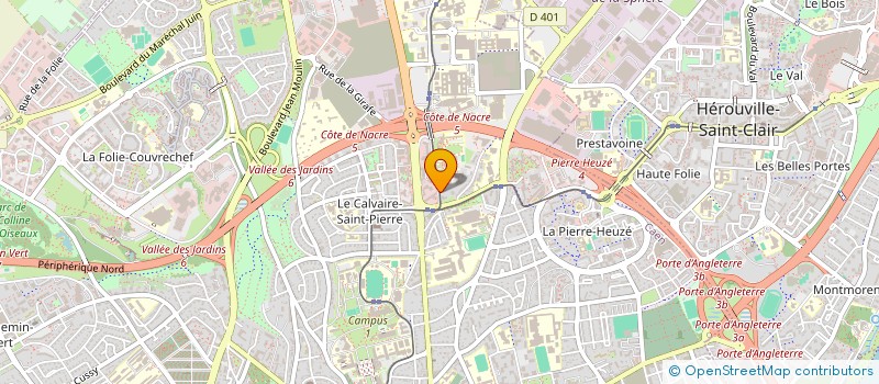 localisation de l'entreprise COPROPRIETE LES FACULTES à CAEN