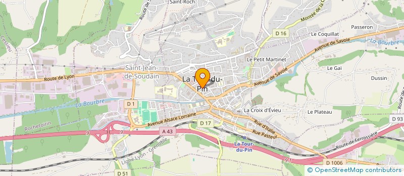 localisation de l'entreprise COPROPRIETE LES FLORALIES  LA TOUR-DU-PIN