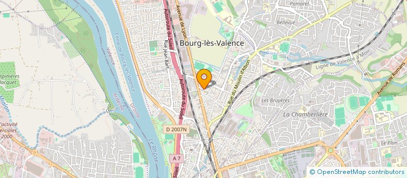 localisation de l'entreprise COPROPRIETE LES FLORALIES  BOURG-LES-VALENCE