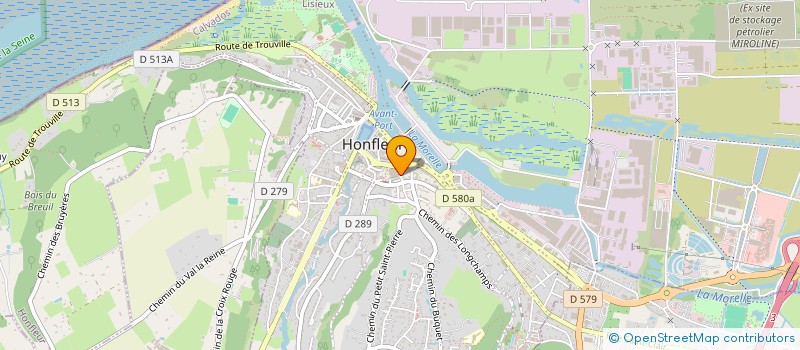 localisation de l'entreprise COPROPRIETE LES FONTAINES ST LEONARD  HONFLEUR