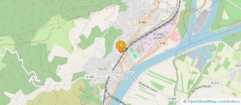 localisation de l'entreprise COPROPRIETE LES FONTENELLES  LA VOULTE-SUR-RHONE