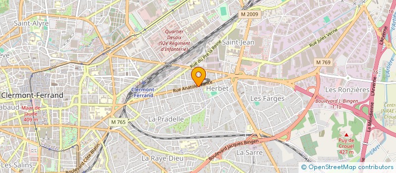 localisation de l'entreprise COPROPRIETE LES FRENES  CLERMONT-FERRAND