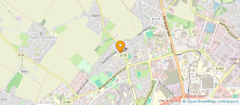 localisation de l'entreprise COPROPRIETE LES GARDENS à CAEN