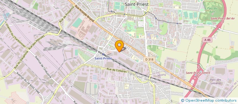 localisation de l'entreprise COPROPRIETE LES GARENNES  SAINT-PRIEST