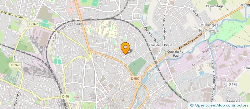 localisation de l'entreprise COPROPRIETE LES GEMEAUX à NEVERS