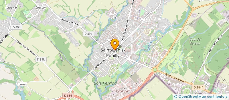 localisation de l'entreprise COPROPRIETE LES GENTIANES à SAINT-GENIS-POUILLY