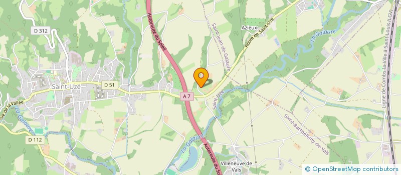 localisation de l'entreprise COPROPRIETE LES GERANIUMS  SAINT VALLIER