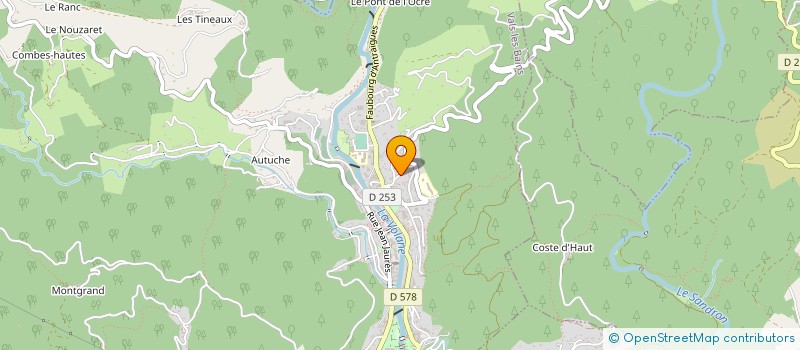 localisation de l'entreprise COPROPRIETE LES GRANGEONS  VALS-LES-BAINS