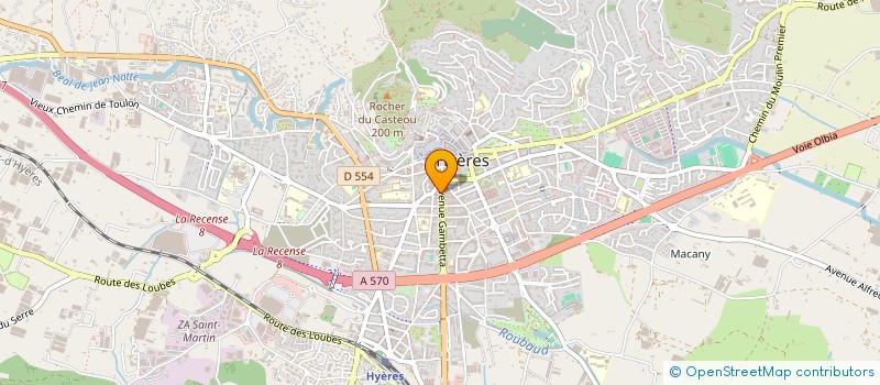 localisation de l'entreprise COPROPRIETE LES HARMONIALES à HYERES