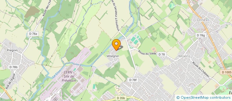 localisation de l'entreprise COPROPRIETE LES HAUTS DE GENEVE à PREVESSIN-MOENS