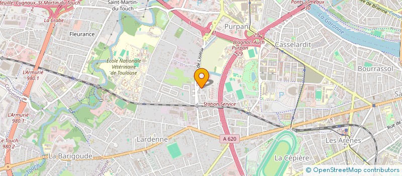 localisation de l'entreprise COPROPRIETE LES HAUTS DE PURPAN 2 à TOULOUSE