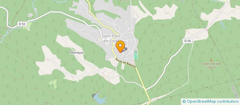 localisation de l'entreprise COPROPRIETE LES HAUTS DE SAINT PAUL à SAINT-PAUL-EN-FORET