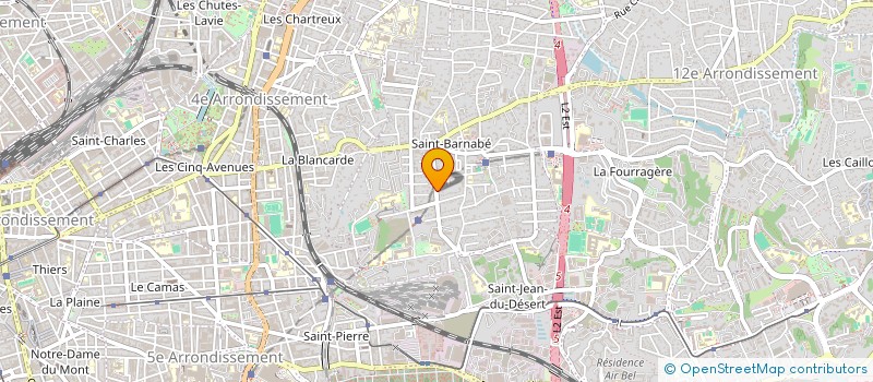 localisation de l'entreprise COPROPRIETE LES HESPERIDES à MARSEILLE