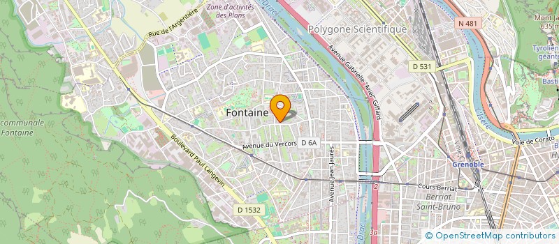 localisation de l'entreprise COPROPRIETE LES JARDINS  FONTAINE