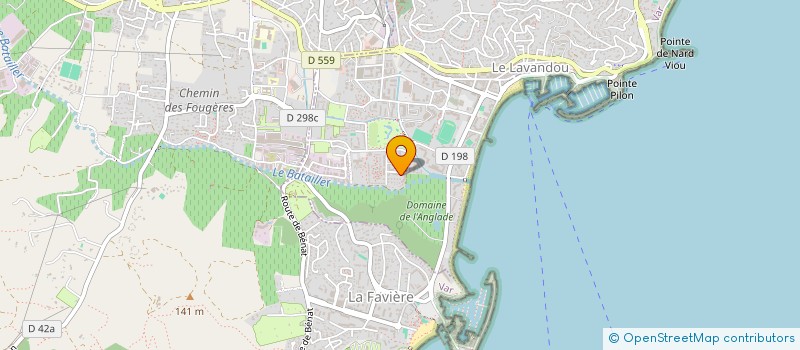 localisation de l'entreprise COPROPRIETE LES JARDINS D'ANGLADE à LE LAVANDOU