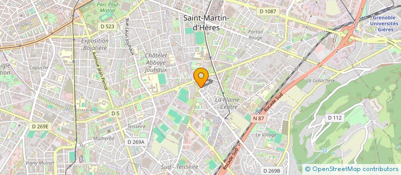 localisation de l'entreprise COPROPRIETE LES JARDINS D'ARIANE  SAINT-MARTIN-D'HERES