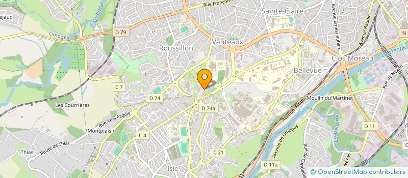 localisation de l'entreprise COPROPRIETE LES JARDINS D ATHENA  LIMOGES