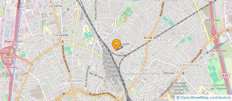 localisation de l'entreprise COPROPRIETE LES JARDINS DE L'OVALIE à TOULOUSE