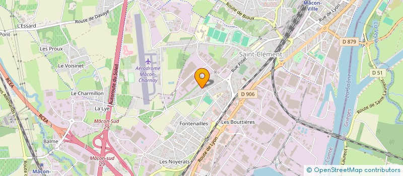 localisation de l'entreprise COPROPRIETE LES JARDINS DE LA CHANAYE  MACON