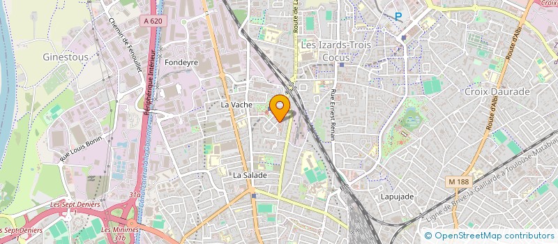 localisation de l'entreprise COPROPRIETE LES JARDINS DE VERLAINE  TOULOUSE