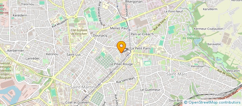 localisation de l'entreprise COPROPRIETE LES JARDINS SAINT JOSEPH à BREST