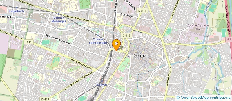 localisation de l'entreprise COPROPRIETE LES JUMEAUX  COLMAR