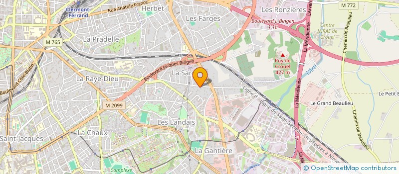 localisation de l'entreprise COPROPRIETE LES JUMELLES  CLERMONT-FERRAND