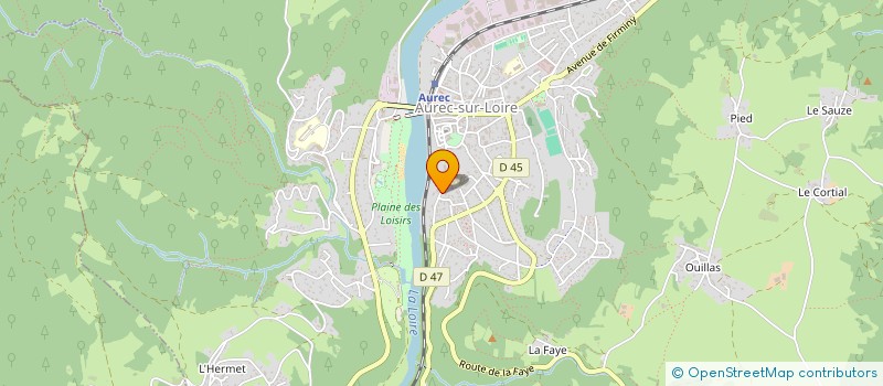 localisation de l'entreprise COPROPRIETE LES LAURIERS  AUREC-SUR-LOIRE