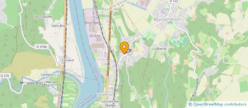 localisation de l'entreprise COPROPRIETE LES LAVANDES  SAINT VALLIER