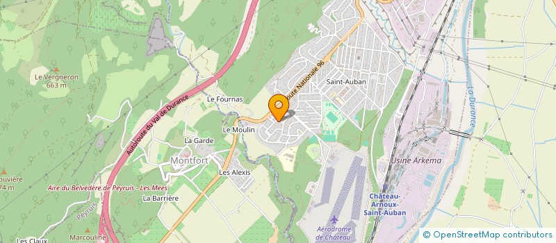 localisation de l'entreprise COPROPRIETE LES LAVANDES I  CHATEAU-ARNOUX-SAINT-AUBAN