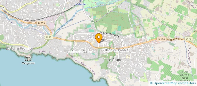 localisation de l'entreprise COPROPRIETE LES LIERRES  LE PRADET