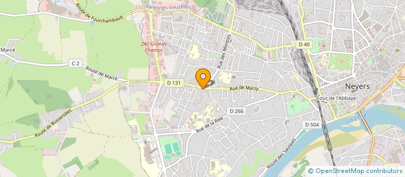 localisation de l'entreprise COPROPRIETE LES LOGES à NEVERS