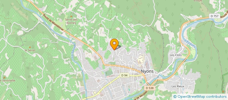 localisation de l'entreprise COPROPRIETE LES LYS  NYONS