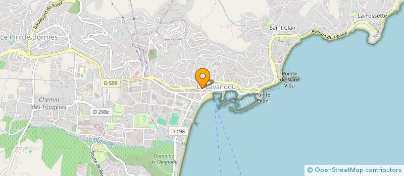 localisation de l'entreprise COPROPRIETE LES MANDARINIERS à LE LAVANDOU