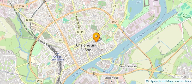 localisation de l'entreprise COPROPRIETE LES MARECHAUX à CHALON-SUR-SAONE