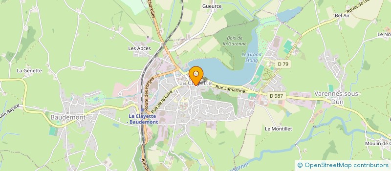 localisation de l'entreprise COPROPRIETE LES MARRONNIERS  LA CLAYETTE