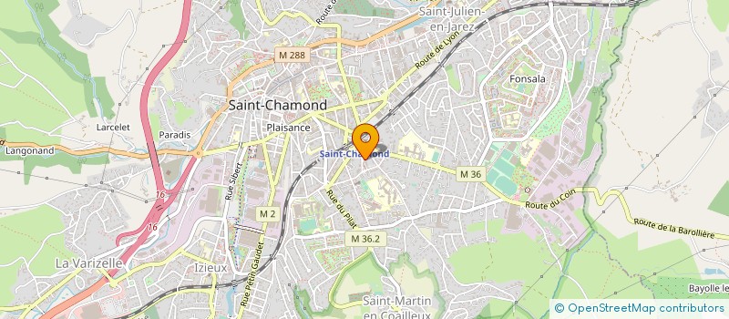 localisation de l'entreprise COPROPRIETE LES MARRONNIERS  SAINT-CHAMOND