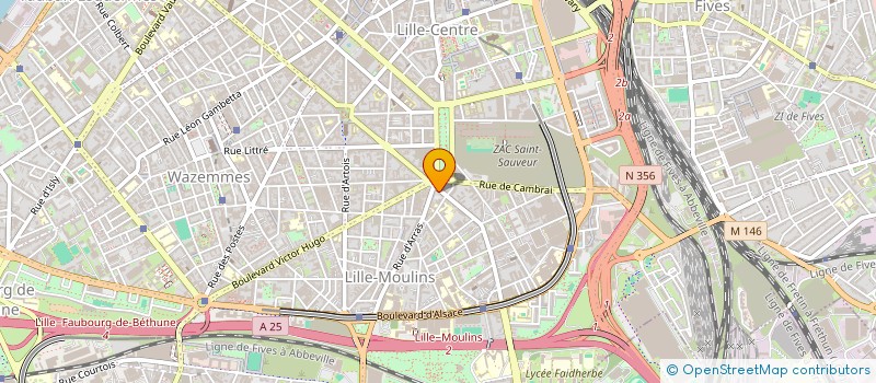 localisation de l'entreprise COPROPRIETE LES MARRONNIERS à LILLE
