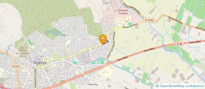 localisation de l'entreprise COPROPRIETE LES MAURETTES à HYERES
