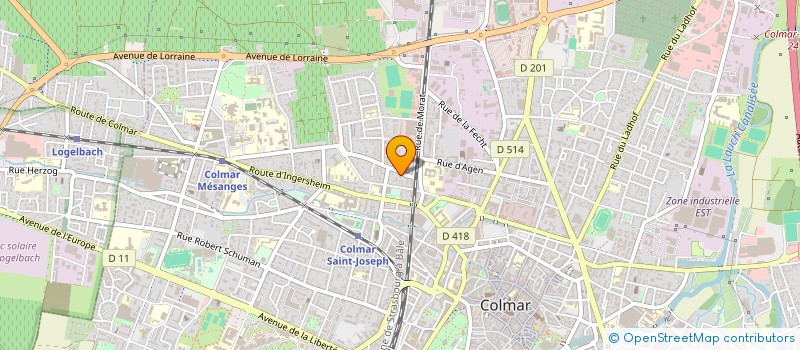 localisation de l'entreprise COPROPRIETE LES MELEZES  COLMAR